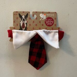 Dog Collar Plaid Neck Tie, S/M